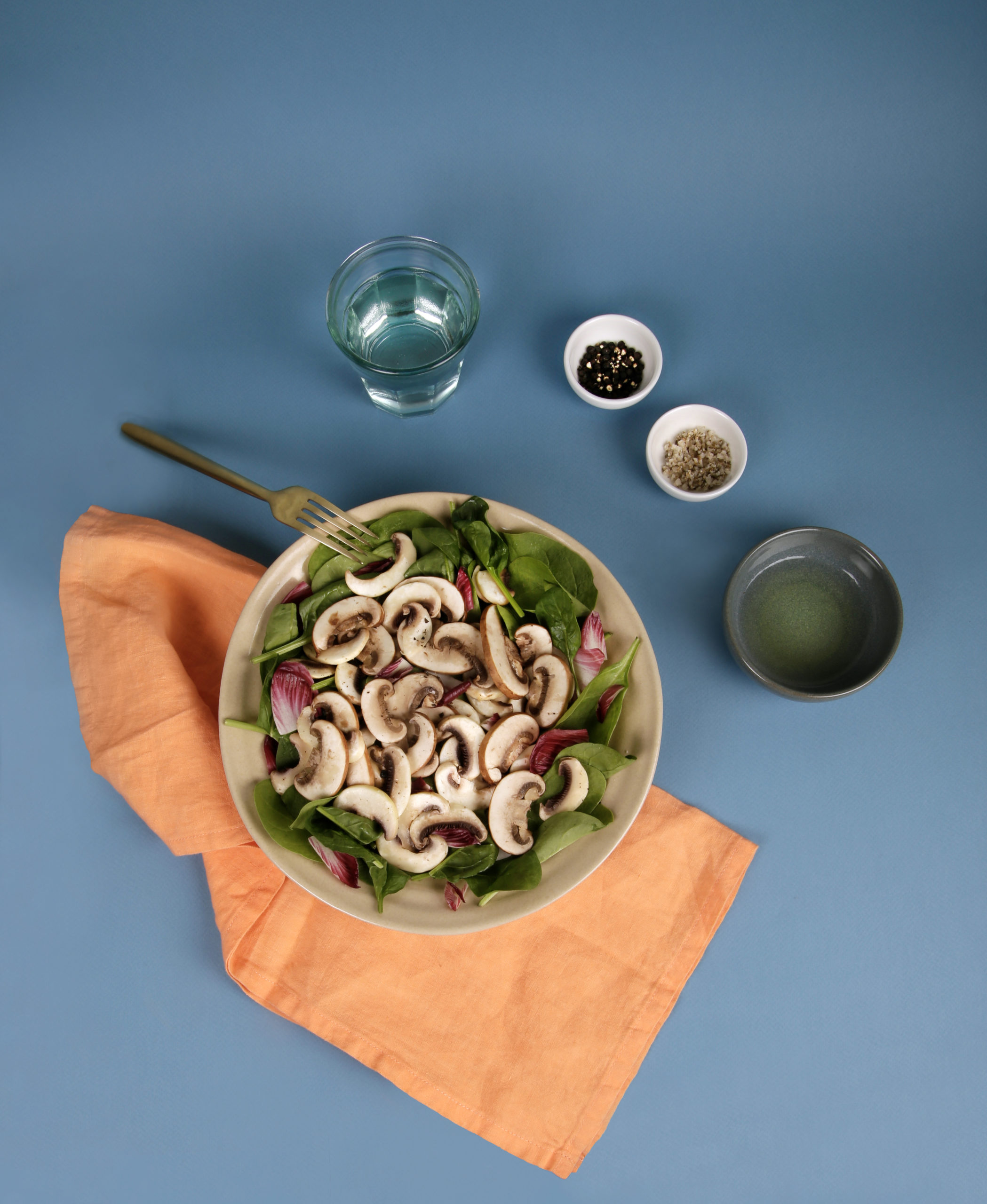Agaricus mushrooms salad - European Mushrooms