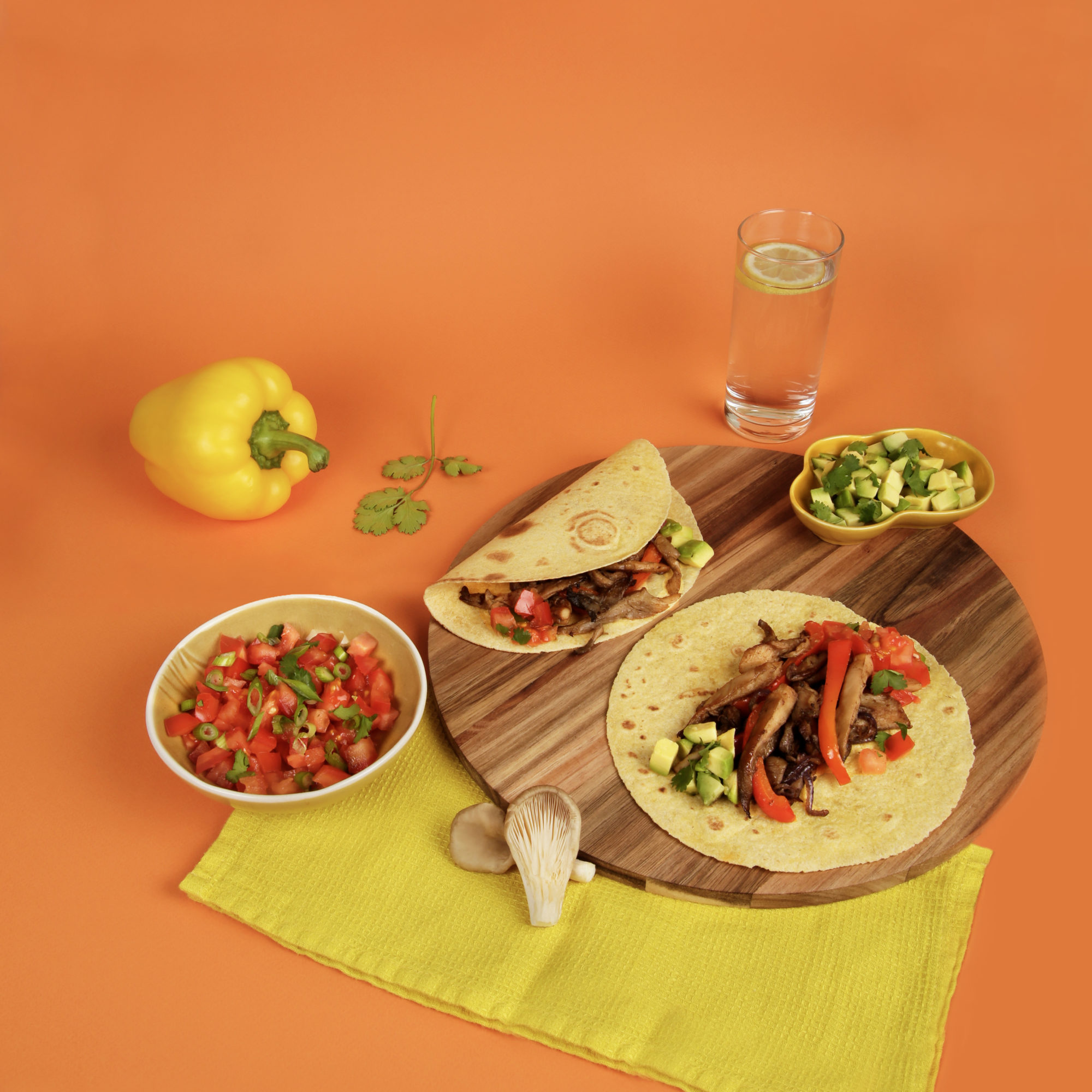 39 – HONGRIE- Fajitas végétariennes aux champignons