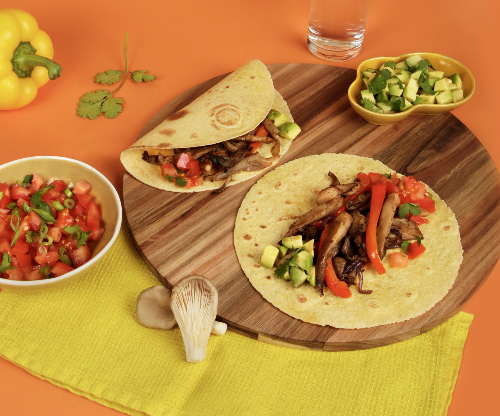 Vegan mushroom fajitas European Mushrooms