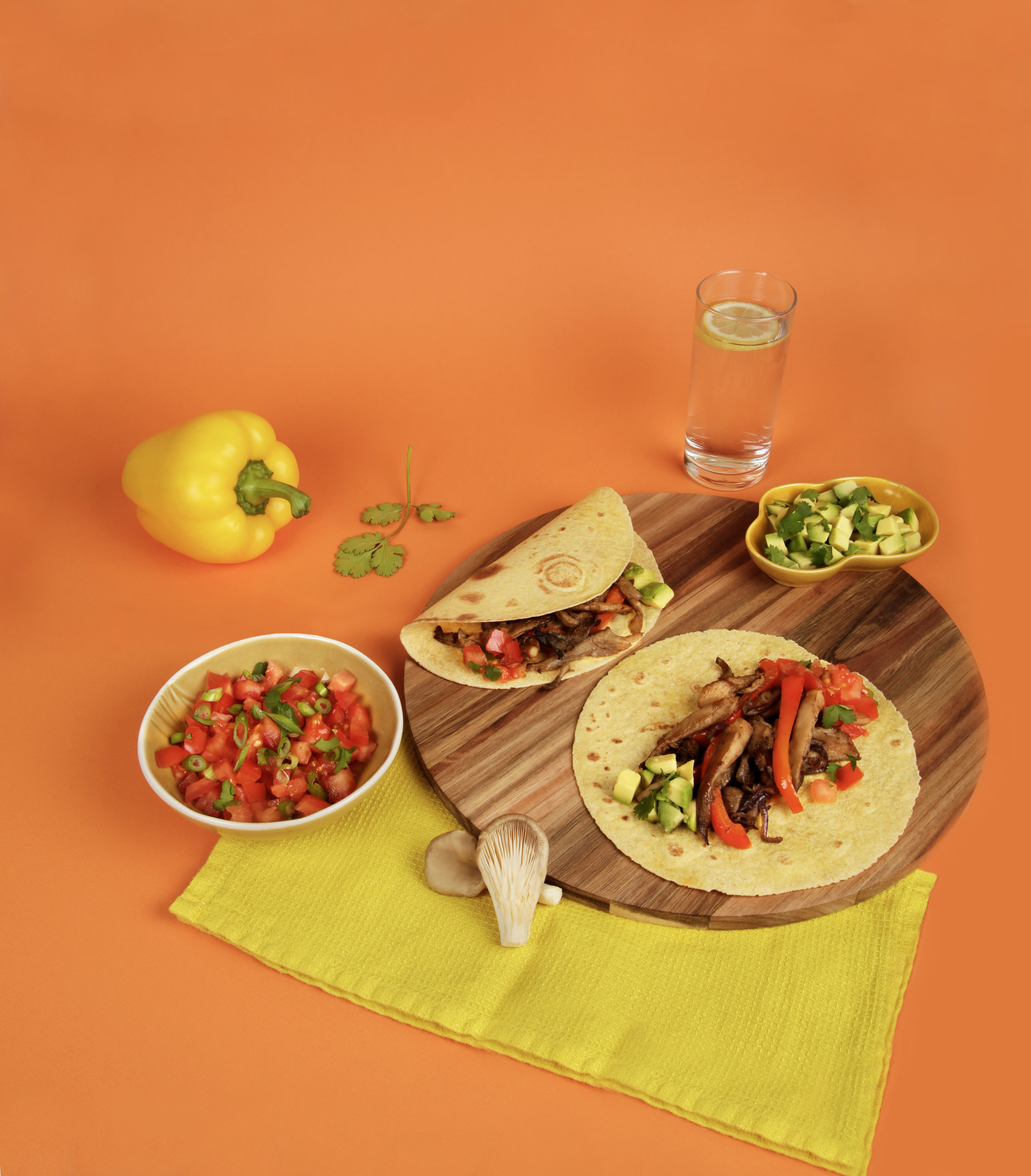 Vegan mushroom fajitas - European Mushrooms