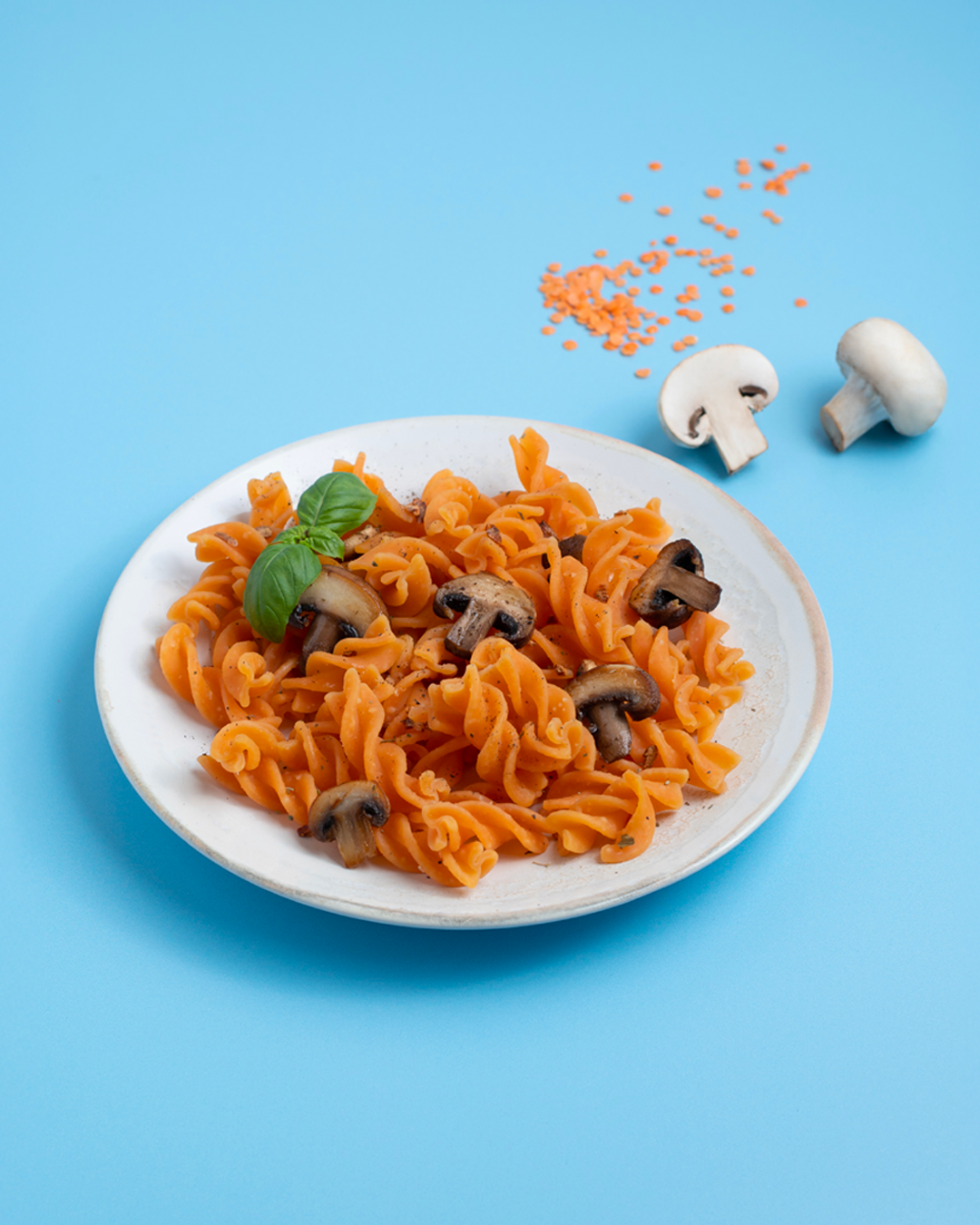 Lentil pasta with mushrooms_2