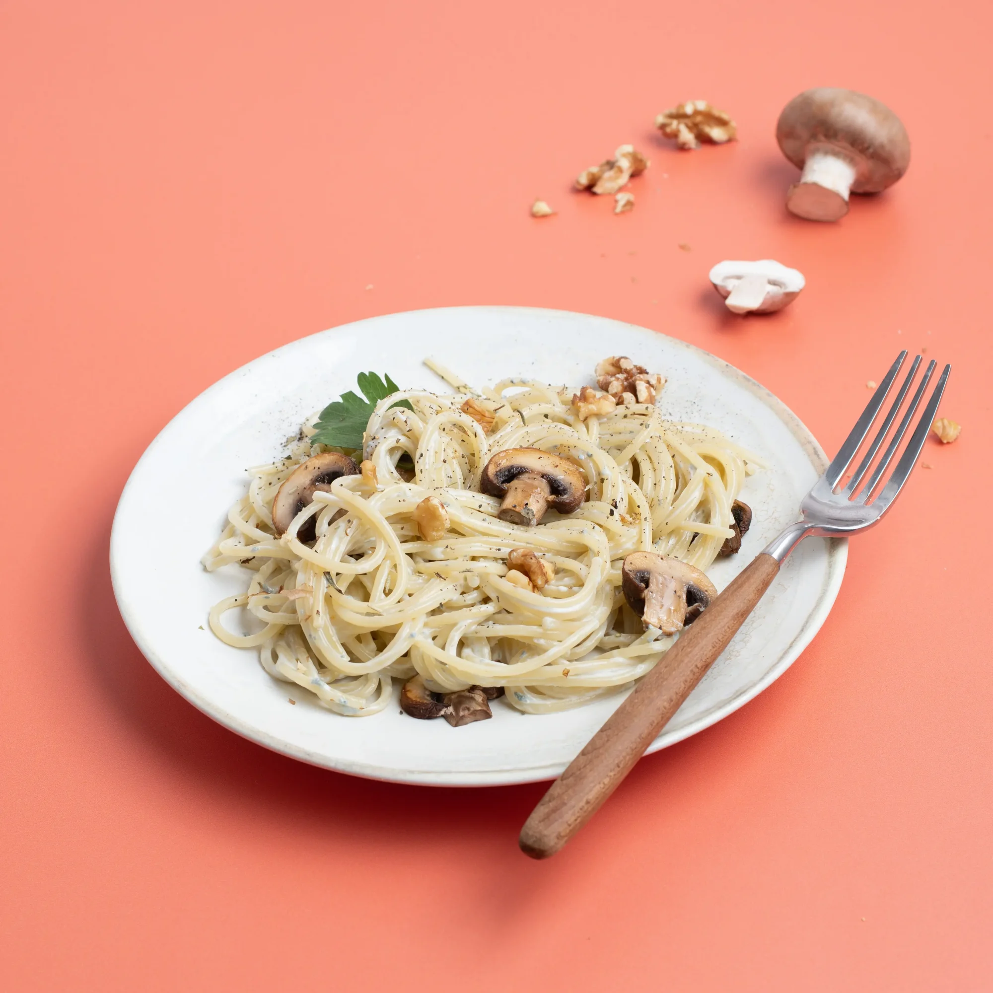 M09_Spaghetti with mushrooms and gorgonzola copy