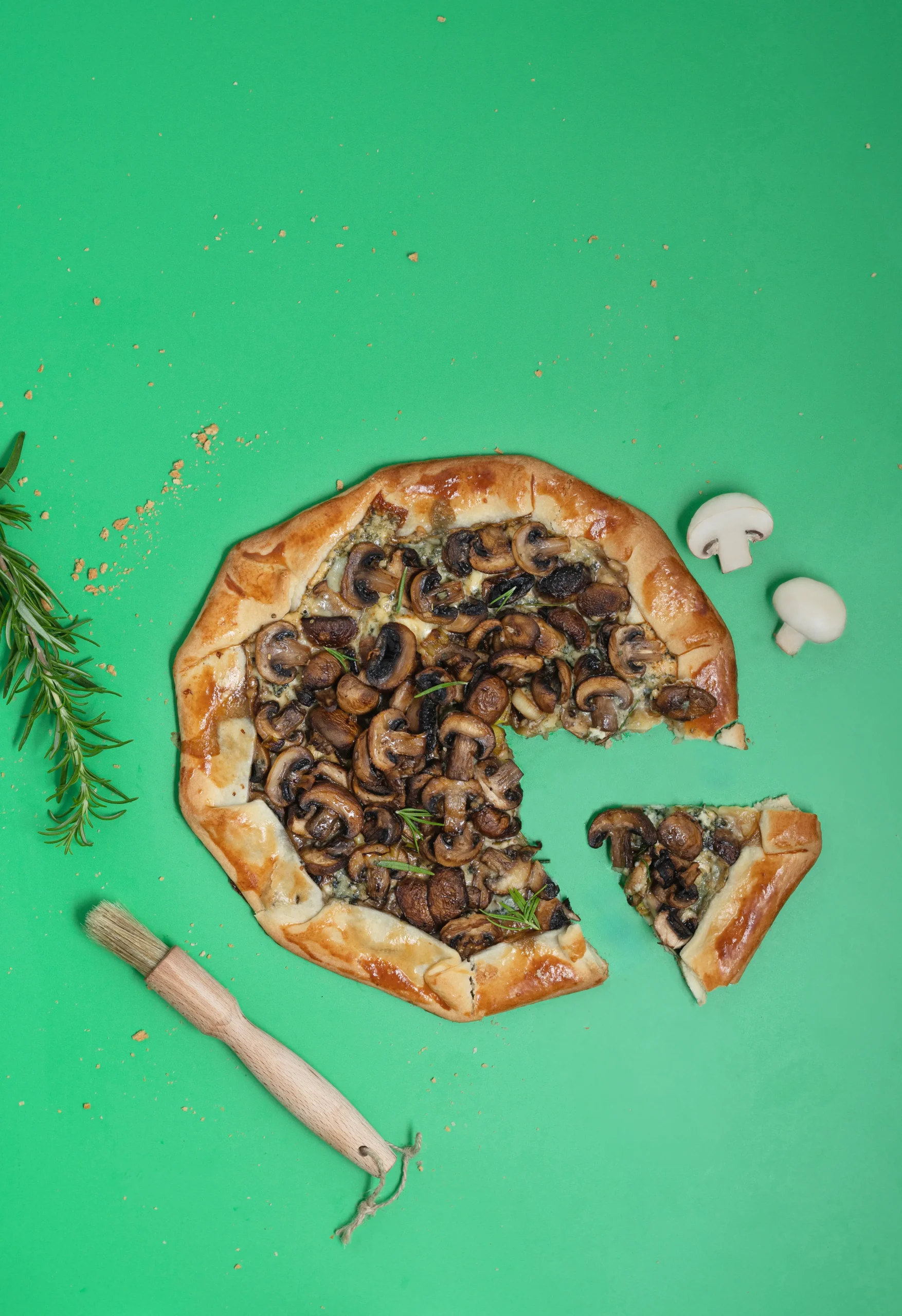 Galette di funghi e formaggio - European Mushrooms