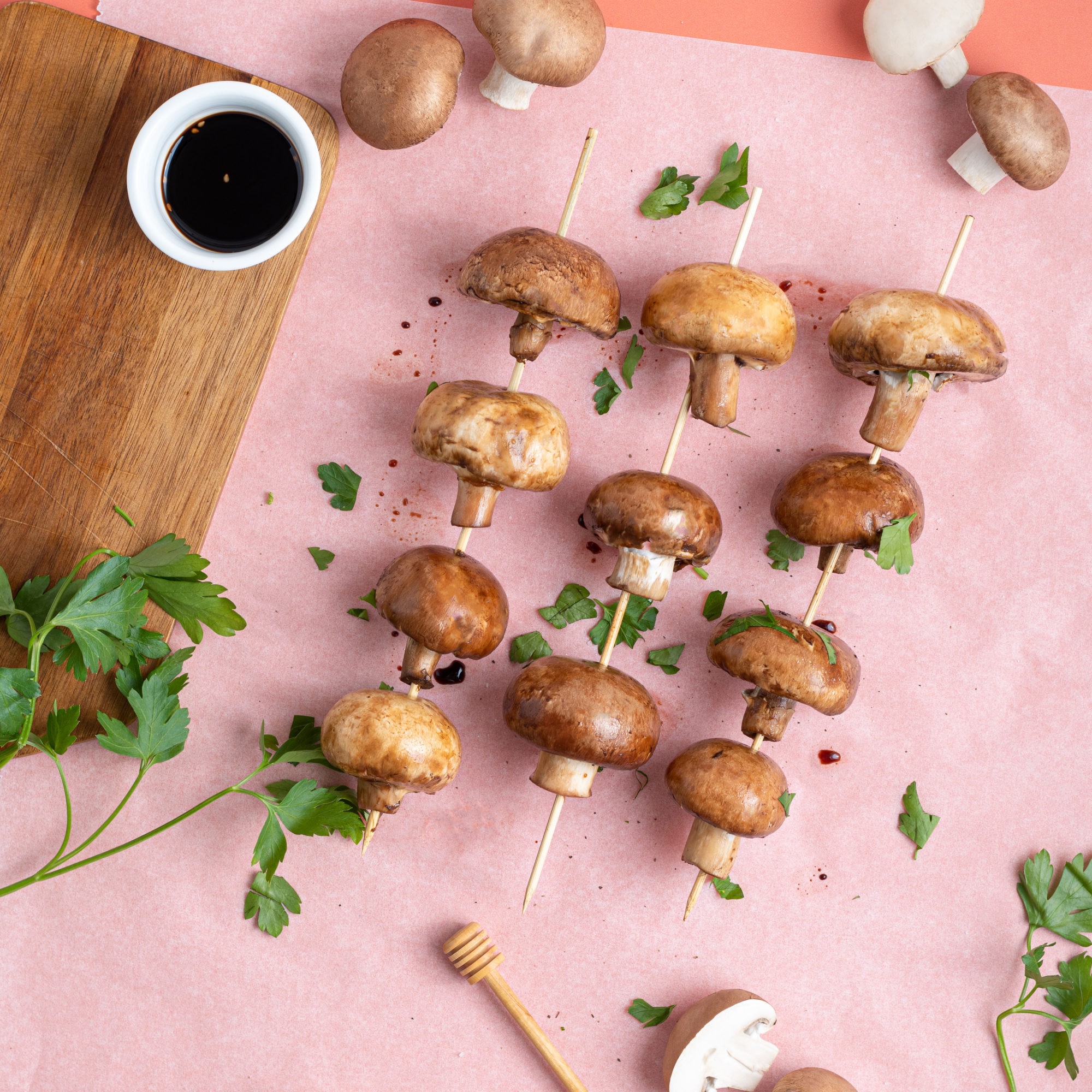 M13_Marinated mushrooms skewers