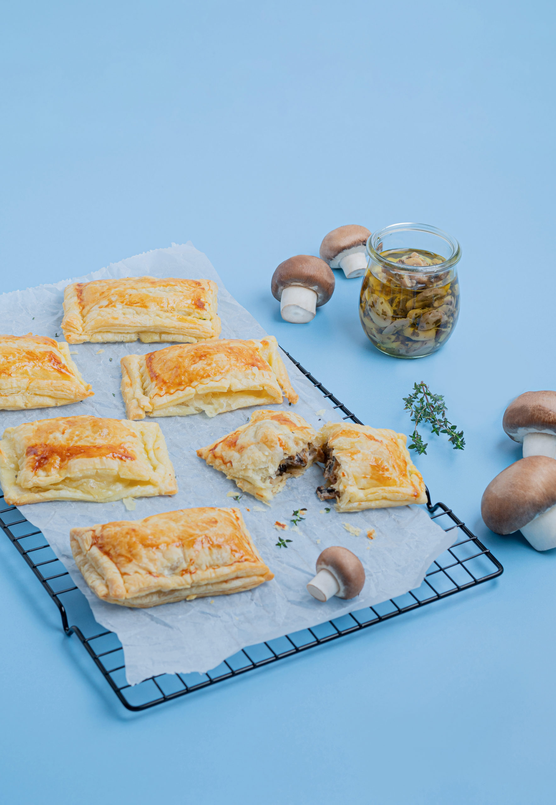 Creamy mushroom pockets - European Mushrooms