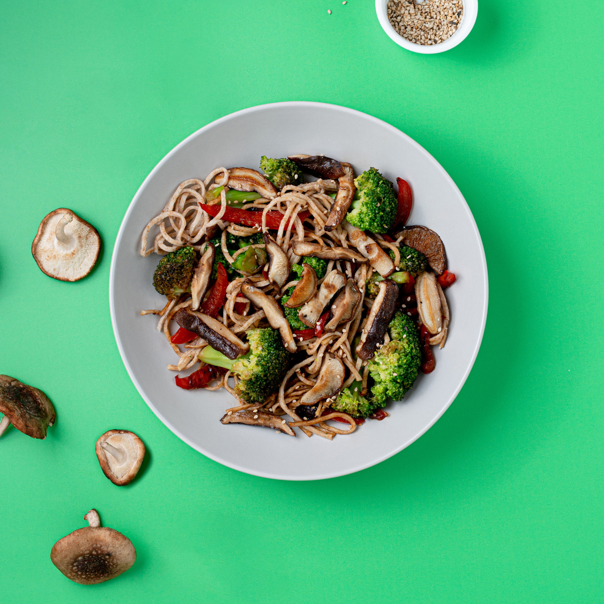 M16_Teriyaki Broccoli and Shiitake Mushrooms