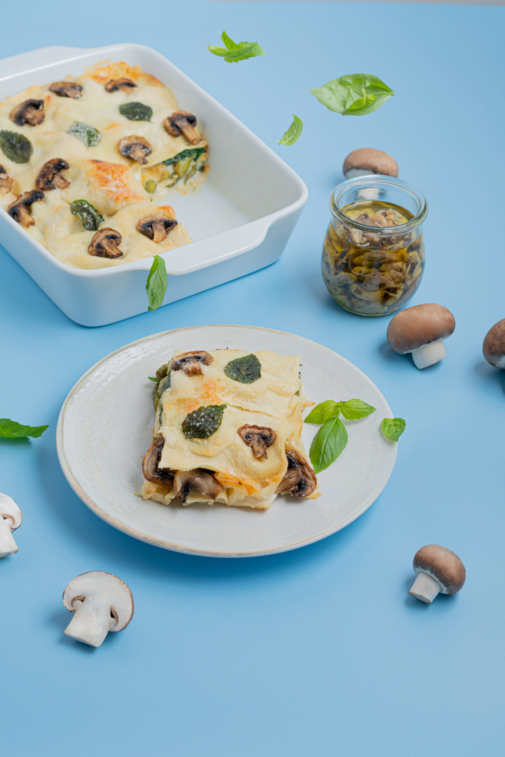 Green mushroom lasagna - European Mushrooms