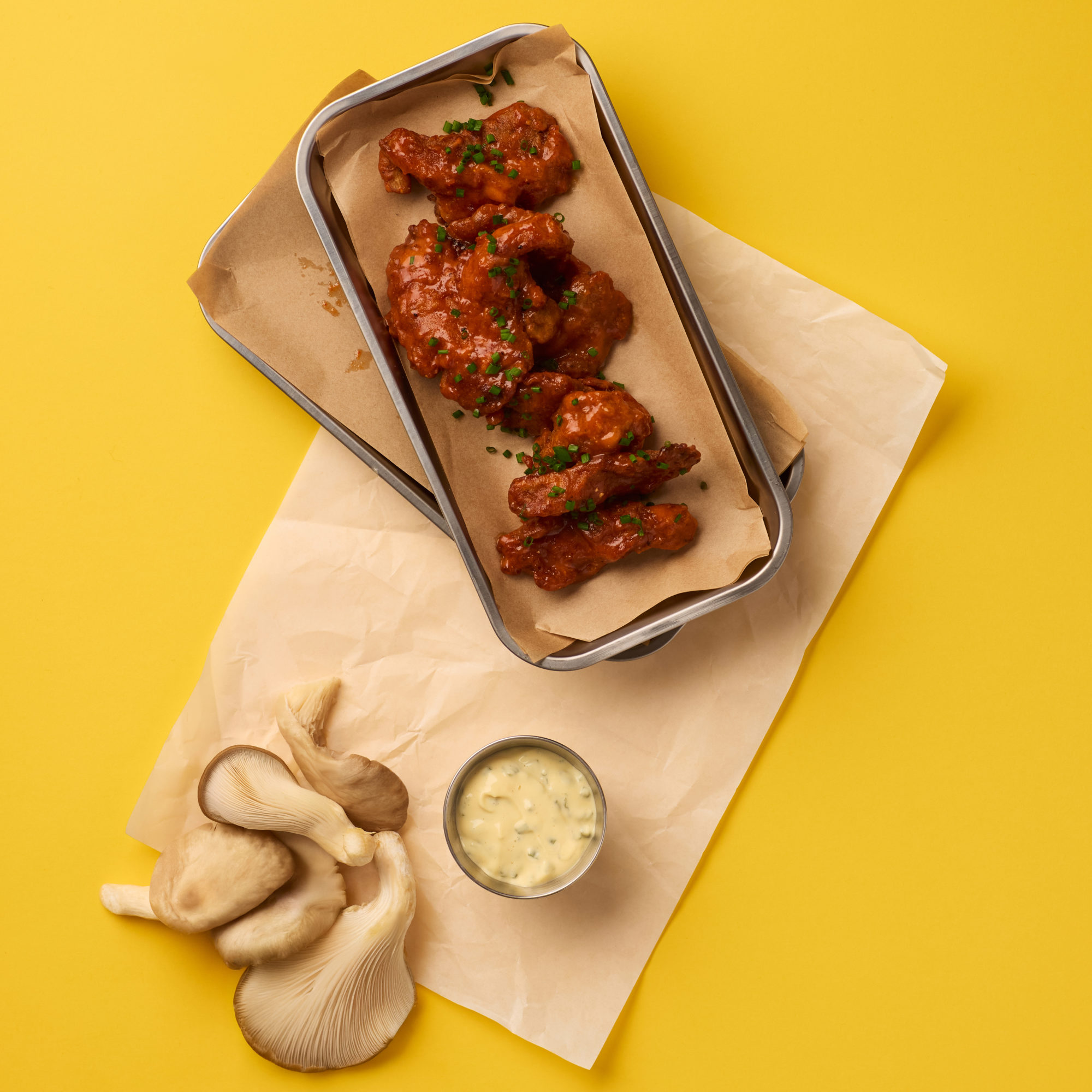 Crispy Buffalo Oyster Mushrooms