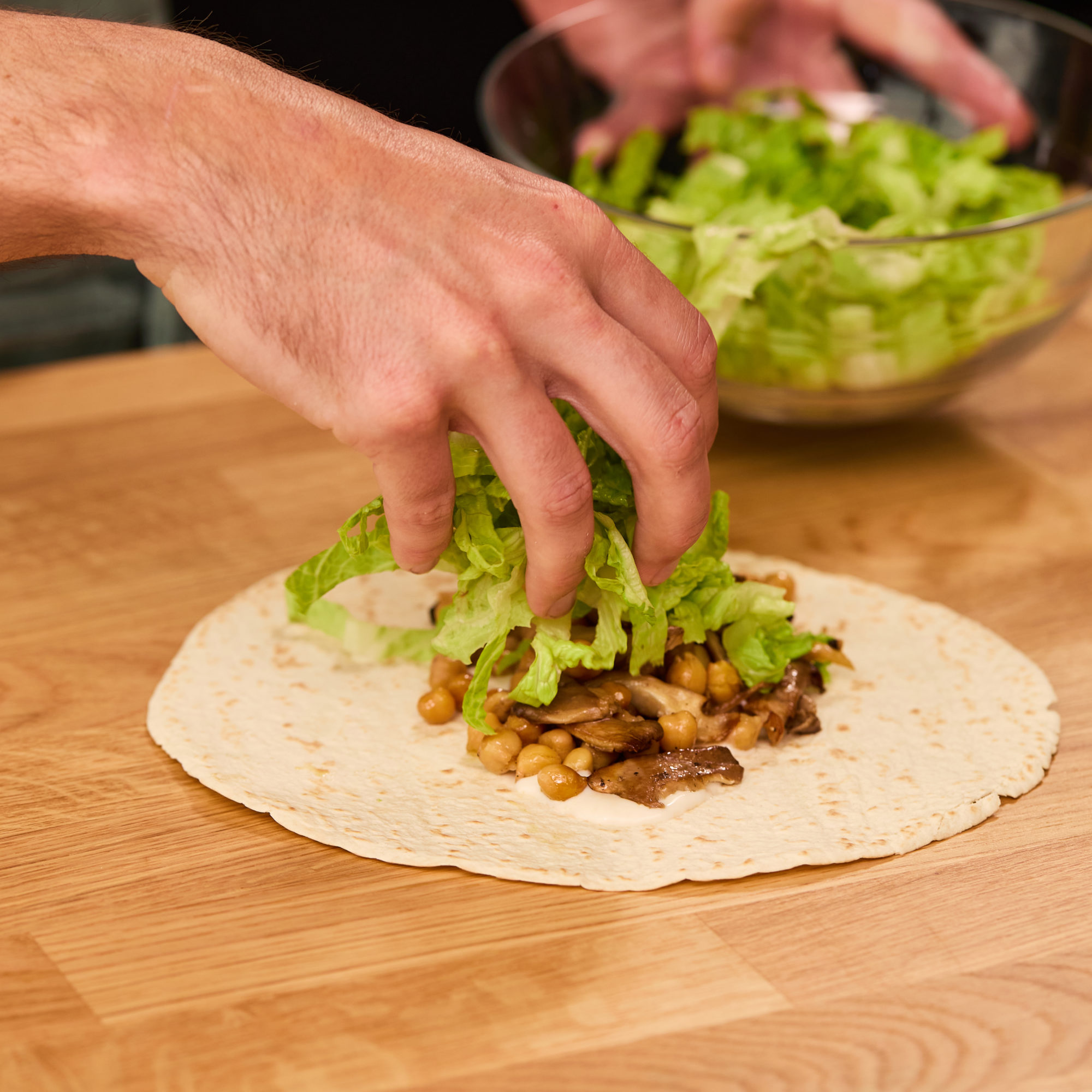 crispy_caesar_mushroom_wraps_STEPS 3