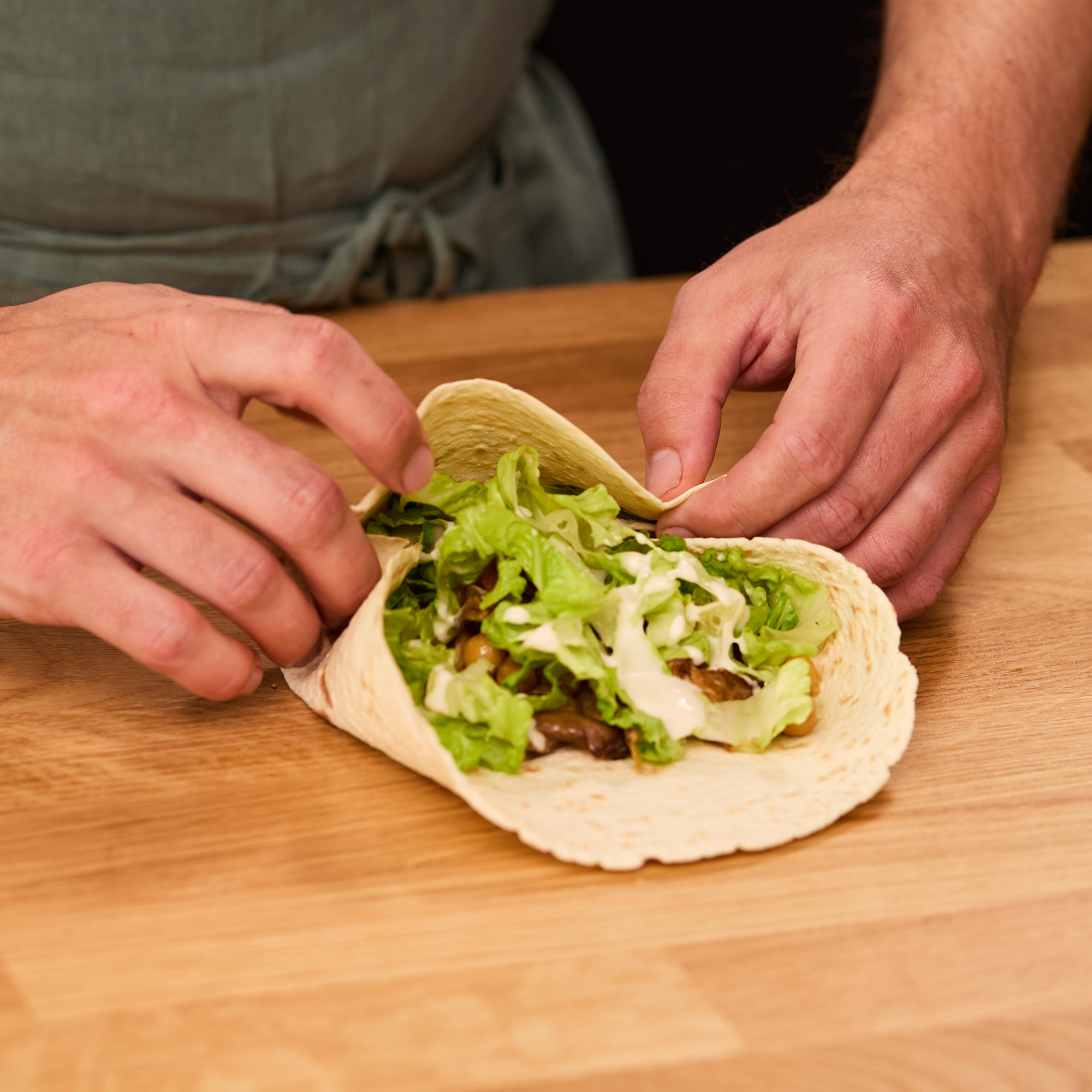 crispy_caesar_mushroom_wraps_STEPS 4