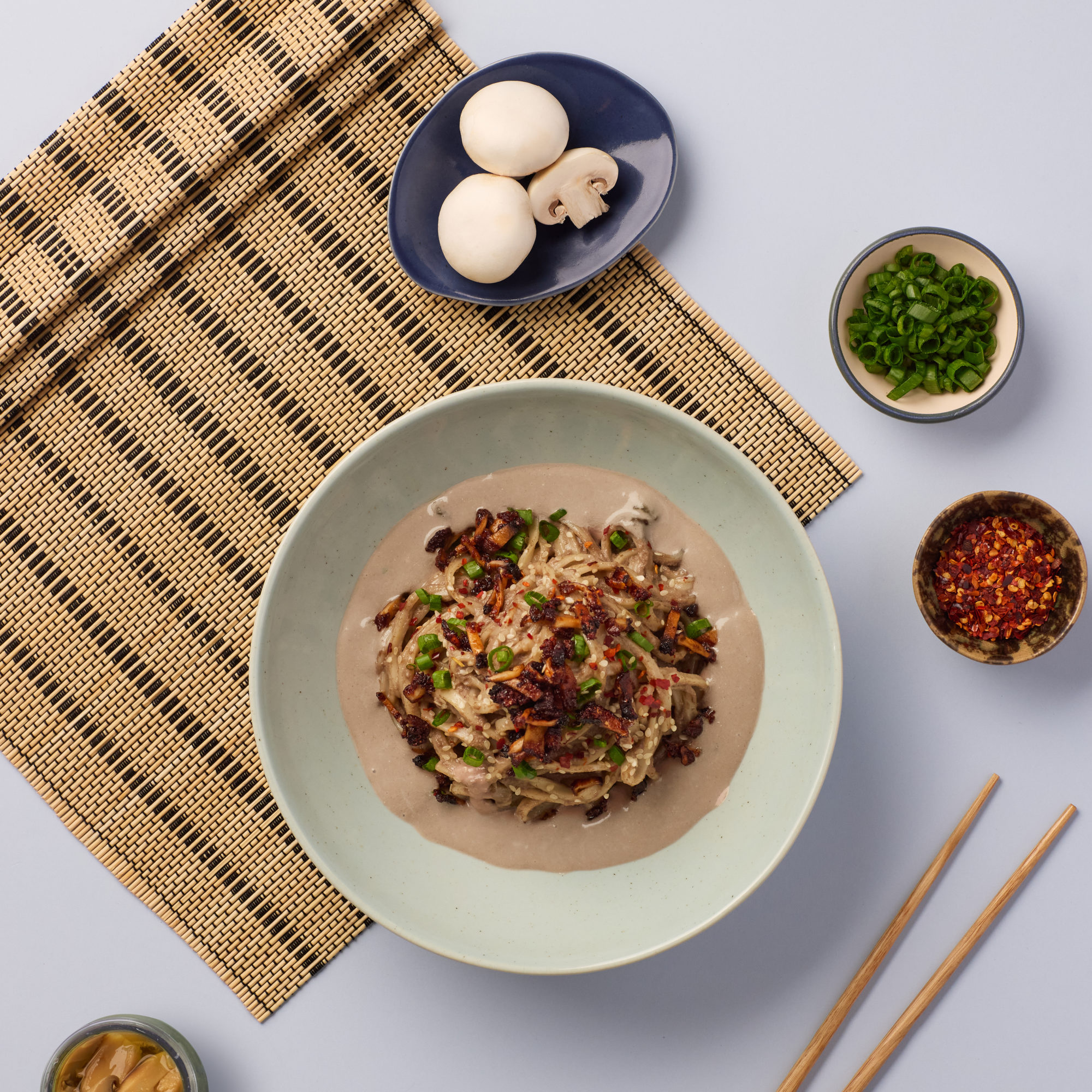 Umami Bomb Miso Mushroom Pasta